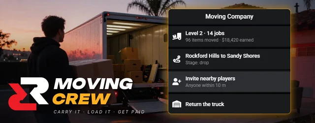 Moving Crew — Co-op moving job FiveM script cover art